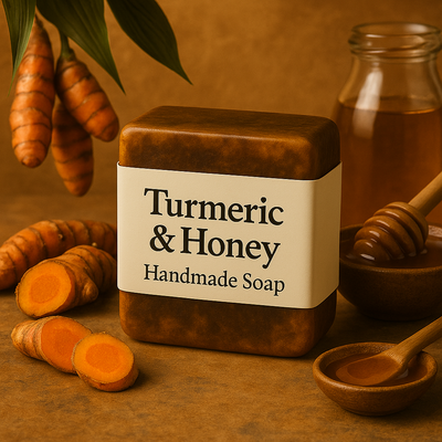 The Glow Is in the Roots: How Turmeric + Honey Soap Clears, Calms, and Brightens Naturally
